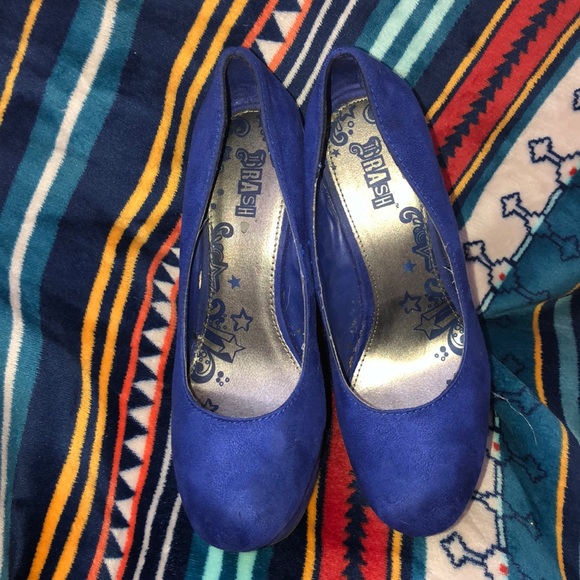 🥰ROYAL BLUE🤩 Platform, Stacked wedges!🥳 - Picture 2 of 5